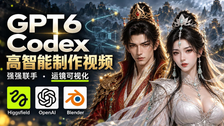 GPT-6 Astra×Codex高智能制作视频！联手Higgsfield，运镜可视化实战-极客网创