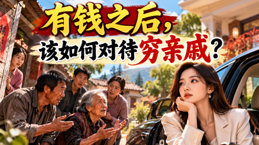 某公众号付费文章:有钱之后,该如何对待穷亲戚?-极客网创