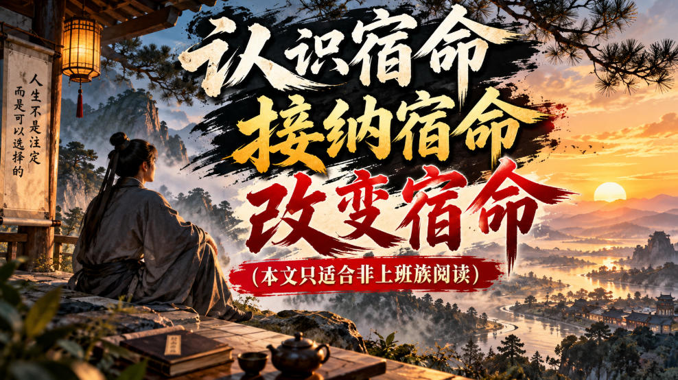 某公众号付费文章：认识宿命，接纳宿命，改变宿命(本文只适合非上班族阅读)-极客网创