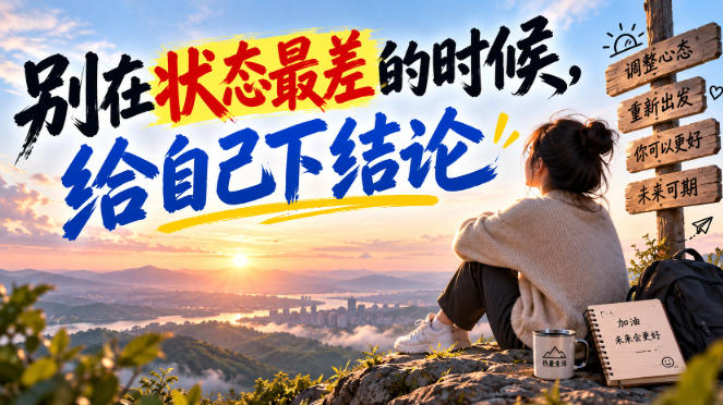 某公众号付费文章：别在状态最差的时候，给自己下结论-极客网创