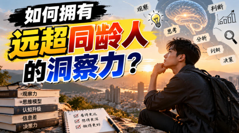 付费文章:如何拥有远超同龄人的洞察力?-极客网创