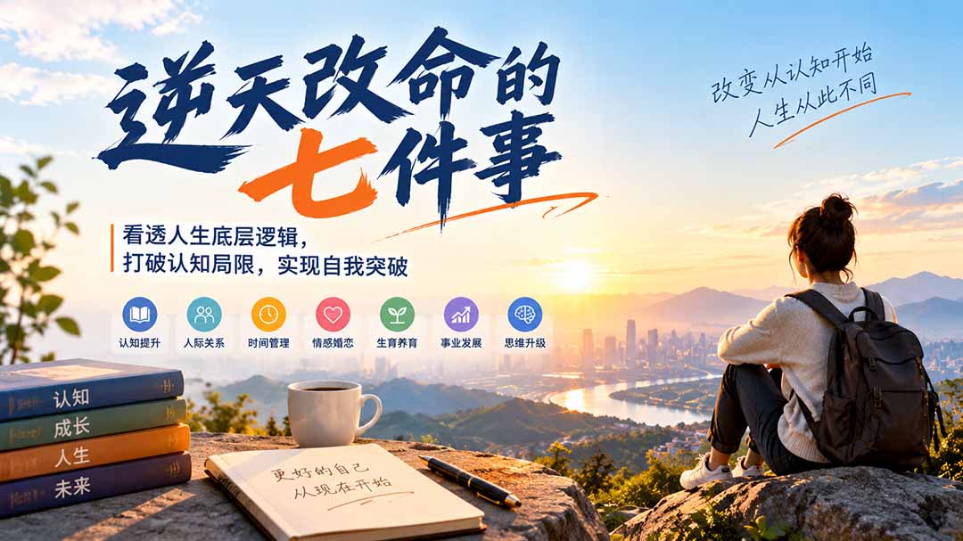 付费文章：逆天改命的七件事，看透人生底层逻辑，打破认知局限，实现自我突破-极客网创
