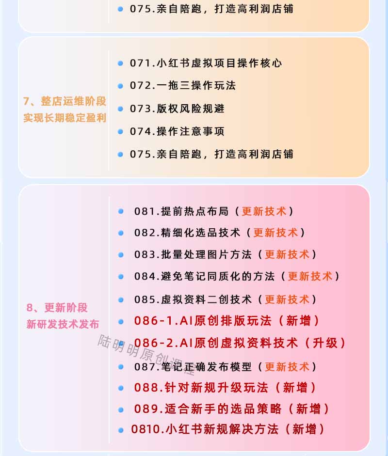 图片[4]-小红书虚拟项目特训班9.0，全面拥抱AI，批量产出原创PPT货源，单品/单店纯利润几万到几十W-极客网创